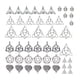 thumbnail image 2 of 48x Nudo hueco Charms Conector DIY Colgantes Nudo chino Plata envejecida para la fabricación de joyas Hallazgos colgantes Suministros Pulseras, 2 of 5