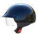 thumbnail image 5 of Medio casco de moto GLX M14 Cruiser con visera tintada negra, 5 of 7