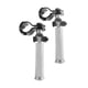 thumbnail image 4 of Estriberas universales para motocicleta, reemplazo de pedales, estriberas planas modificadas para bicicleta eléctrica fácil de instalar para Niu + , Plata, 4 of 5