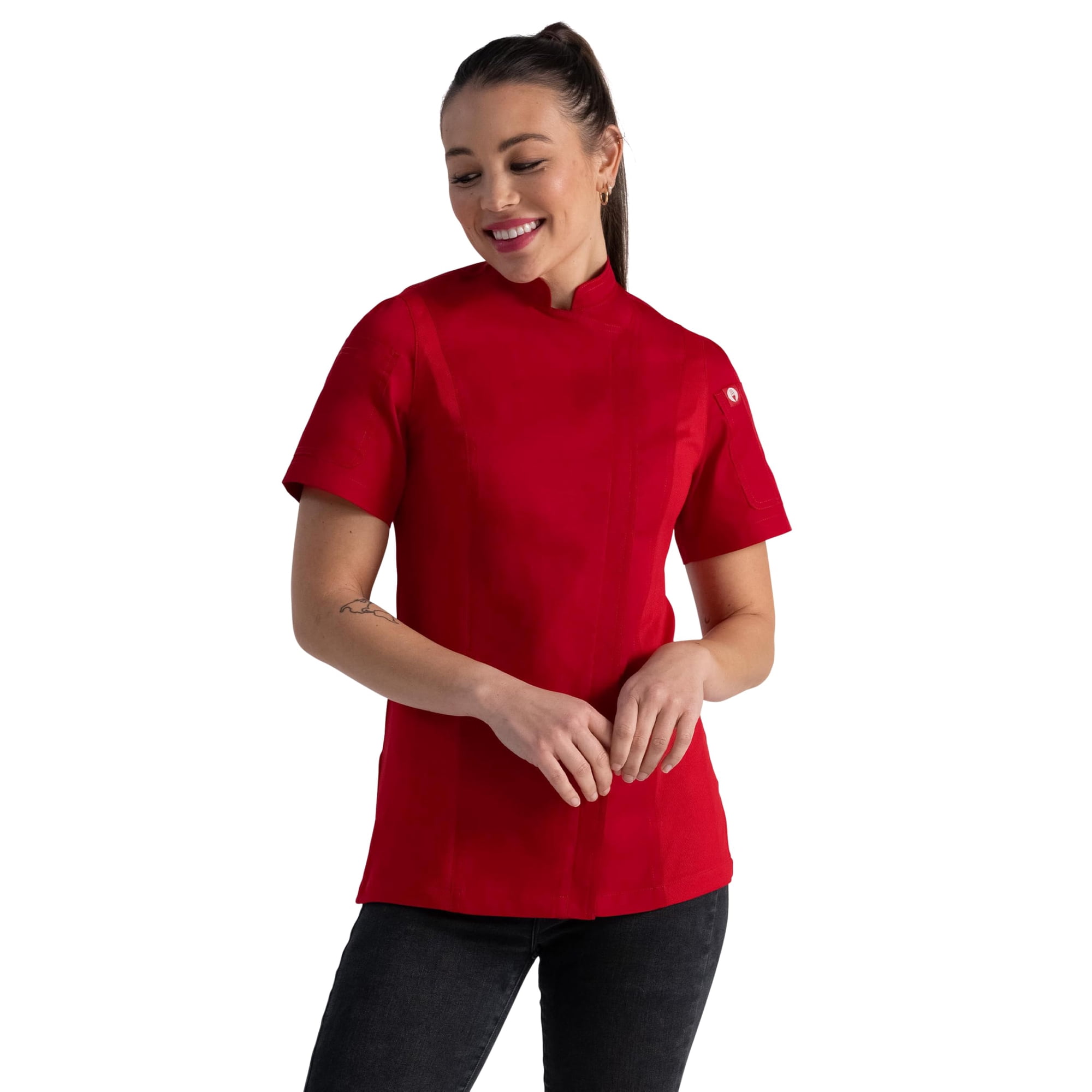 Chaqueta De Chef Springfield Para Mujer Chef Works Roja Talla 3xl