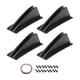 thumbnail image 4 of 4 Piezas Difusor De Parachoques Trasero Difusor De Parachoques Trasero De Forma Curvada Para Coche 20 Cm X 12,2 Cm X 6 Cm Negro, 4 of 5