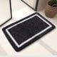 thumbnail image 5 of Alfombra de baño Alfombra de baño antideslizante Alfombra de baño lavable Alfombra de baño de microfibra suave de pelo largo Negro, 5 of 6