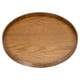 thumbnail image 1 of Uxcell 11" Bandeja Redonda de Madera para Servir, Placa Decorativa para Hogar y Cocina, Vela, Marrón, 1 of 7