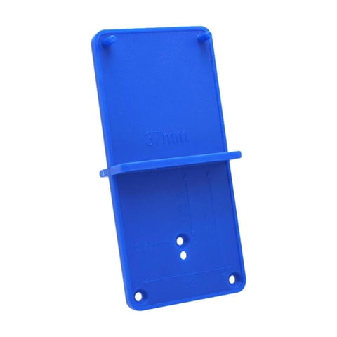 Magideal - Carril De Guía De Plantilla De Orificio De Para Carpintería O Ingenieros Profesionales Herramienta Práctica De Carpintería Tamaño 8,5X4X2,2 Cm Azul
