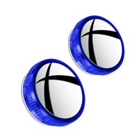 Magideal - Espejo De Punto Ciego Para Coche, Espejo Retrovisor Redondo , Espejo Transparente Para Estacionamiento Universal Para Bicicletas, Azul