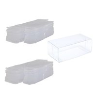 Bothyi - 20 Piezas De Acrílico Transparente, Modelo De Coche, Estuche De Exposición, Cajas De Exhibición Transparentes Para Coches De Juguete, S Grueso
