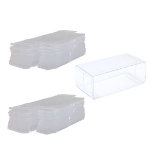 Bothyi - 20 Piezas De Acrílico Transparente, Modelo De Coche, Estuche De Exposición, Cajas De Exhibición Transparentes Para Coches De Juguete, S Grueso