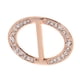thumbnail image 3 of Moda Crystal Rhinestone Oval Bufanda Titular Hebilla Mujeres Jewery Rose Gold, 3 of 3