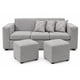 thumbnail image 2 of Living Venus 3 Cuerpos + 2 Pouf Gris, 2 of 4