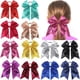thumbnail image 1 of 12 lazos de 19 cm con lentejuelas brillantes y brillantes para niñas pequeñas, lazos grandes para el pelo, coleteros elásticos., 1 of 7