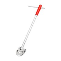 Ioensy - Llave De Lavabo, Reparación De Fregaderos, Herramienta De Fontanería Portátil Para Espacios Reducidos, Cocina, Hogar, Mango Rojo