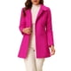thumbnail image 1 of INSPIRE CHIC Abrigo de Mujer con Cuello Peter Pan Doble Botonadura Abrigo de Invierno Trinchera Pea Coat Rosa Fucsia L, 1 of 6