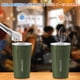 thumbnail image 3 of Taza Termo De Café De 18 Oz/510 Ml De Acero Inoxidable 304 Con Tapa, Taza De Vacío Para Bebidas De Café Frías Y Calientes, Vaso Térmico Para Café, Para La Oficina, El Automóvil Y El Parque, 3 of 6
