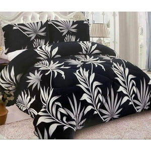 Homestore - Plumón Sherpa Chiporro Estampado 1,5 Plazas Ramas Azul Marino