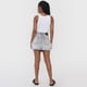 thumbnail image 3 of Falda Mujer Mini Cargo Gris Corona, 3 of 5