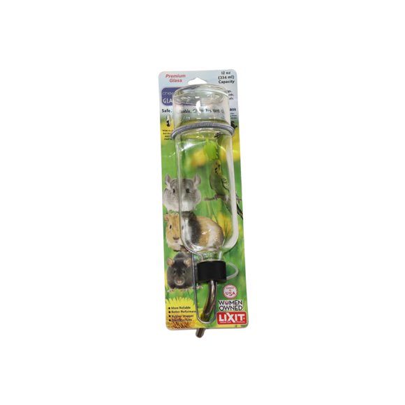 Botella de Agua Lixit 354 ml Transparente Resistente a la Masticación