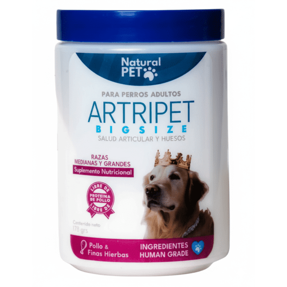Condroprotector y Glucosamina para Perros Grandes Artripet en Polvo