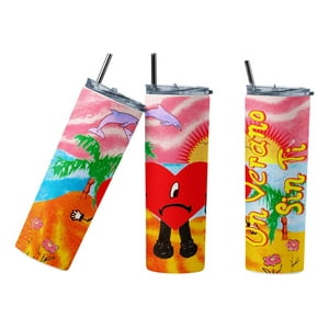 Sm - Termo Botella Térmica Bad Bonny Un Verano Sin Ti Blanco