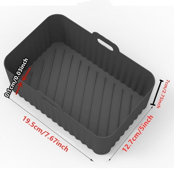 Upgrade Your Air Frying Game with Reusable Silicone Liners - Perfect Fit for Air Fryers, Easy to Clean, Saves Fried Rice - Available in 1/2PCS