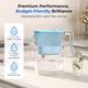 thumbnail image 2 of Filtro de agua Pitcher Waterdrop, 7 tazas, larga duración, 200 litros, azul, 2 of 8