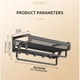 thumbnail image 3 of 1pc Space Aluminum Bathroom Towel Rack, No Drilling Toilet Bathroom Storage Rack, Wall-mounted Bathroom Clothes Storage Rack, Bathroom Accessories, 3 of 4
