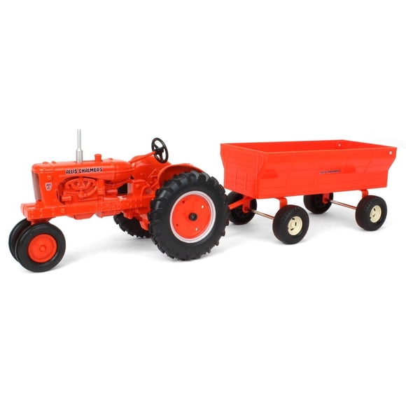 Tractor de juguete ERTL Allis Chalmers WD-45 con Flare Box Wagon 1/16