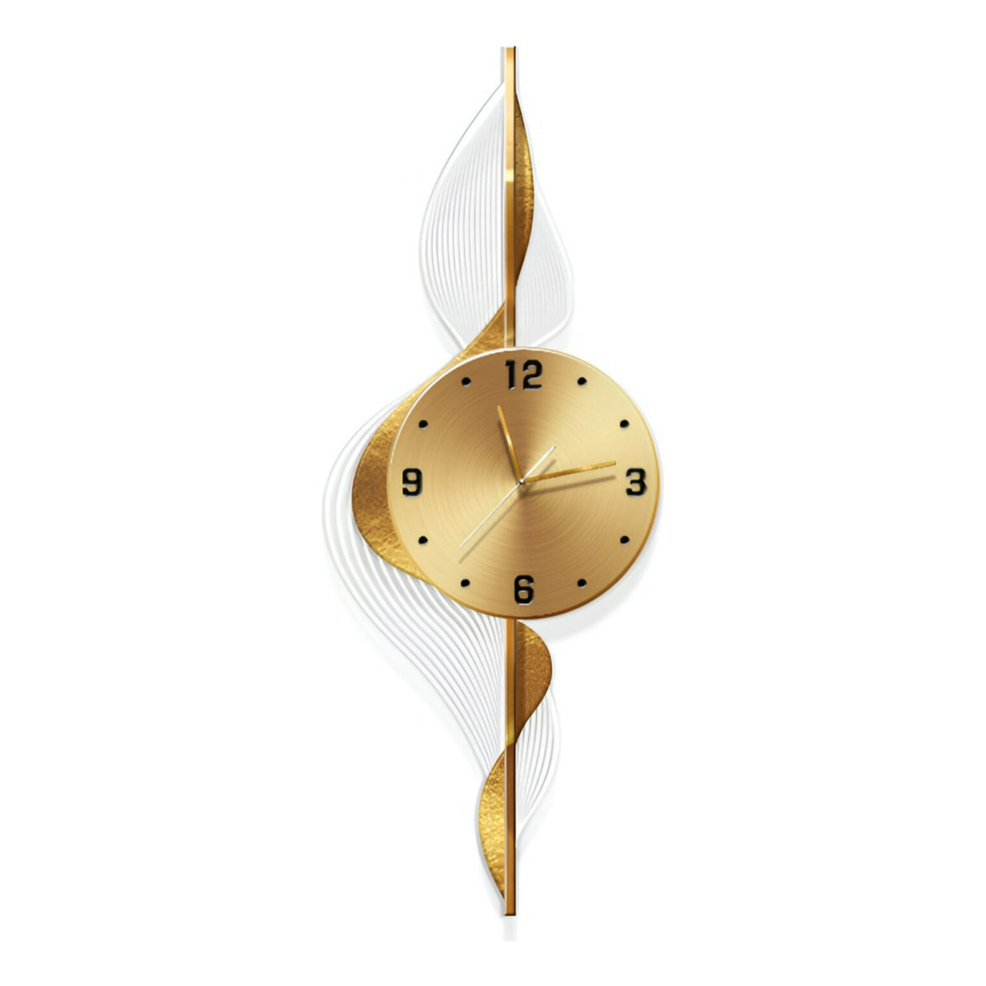 Genérico - Reloj Pared Hojas Doradas Decorativo Hogar Moderno Jhn