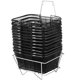 thumbnail image 1 of Shopping Baskets Mophorn de metal negro con asas, juego de 12 piezas, 1 of 9