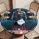 thumbnail image 5 of Cyborg-theme Fitted Round Tablecloths Elastic Edged Table Covers Waterproof Table Cloth for Kitchen Holiday Party Tables Decor 120cm, 5 of 6