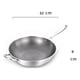 thumbnail image 2 of Sarten Wok Chino De Hierro Cocina Hogar 32cm Plateado, 2 of 3