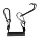 thumbnail image 1 of Clip Giratorio De Seguridad Para Buceo, Gancho De Arrecife Doble Y Cordón En Espiral, Color Negro, 1 of 3