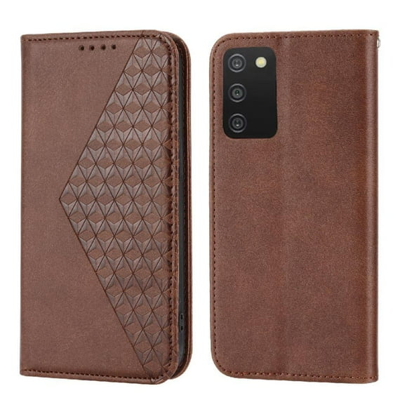 Funda Flip FOXDOCK para OPPO Reno 7 5G , Estilo Billetera con Diseño Rombo, Correa de Mano y Soporte, Uso Diario