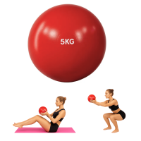 Linea Sport - Balón Medicinal De Silicona 5Kg Antideslizante Sin Rebote Crossfit