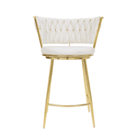 Habita2 Chile - Silla De Bar Queen 66Cm Fijo - Blanc/Crudo