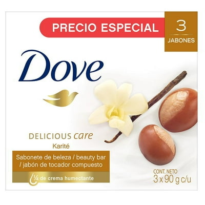 Jabón Barra Karite Y Vainilla 3 Un 90 Gr C/U Dove