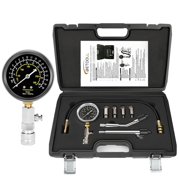 BETOOLL Kit de 8 piezas para medir la compresión de motores a gasolina