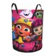 thumbnail image 2 of Beat Bugs Cesta de lavandería de gran capacidad redonda con asa, bolsa para ropa sucia plegable, almacenamiento para dormitorio, baño y lavadero 44x35 cm, 2 of 6