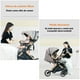 thumbnail image 4 of Coche De Paseo Reversible Con Cubre Pies B1 Gris LuBabycas, 4 of 8