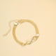 thumbnail image 1 of Elegant 8-Character Zircon Inlaid Anklet - Sparkling Foot Jewelry Decor for Women, 1 of 4