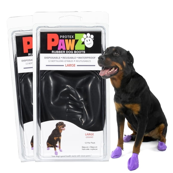 Botas para perros Protex PawZ de goma, impermeables, para todo tipo de clima, grandes