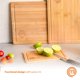 thumbnail image 4 of Set de 3 Tablas de Cortar Reversibles de Bambú Natural MasterChef, 4 of 7