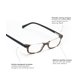 thumbnail image 3 of Lentes de Lectura eyebobs What Inheritance? Semi Aro Negro, 3 of 8