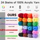 thumbnail image 4 of Kit de Crochet INSCRAFT para Principiantes Adultos – 24 colores, 4 of 7