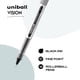 thumbnail image 3 of Bolígrafos Rollerball Uni-ball Vision, 0,7 mm, punta fina, tinta negra, 3 of 7