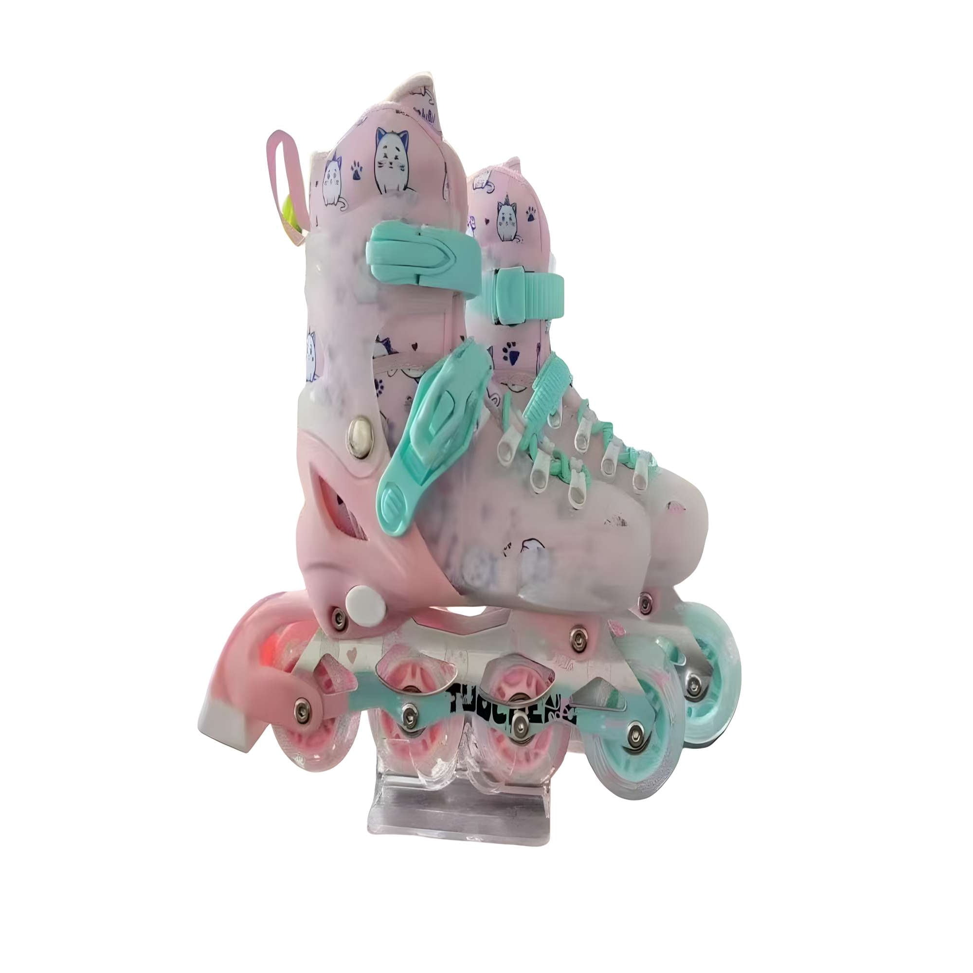 Patines - Lineal Con Luces Y Kit Talla S 31 34 Rosa2