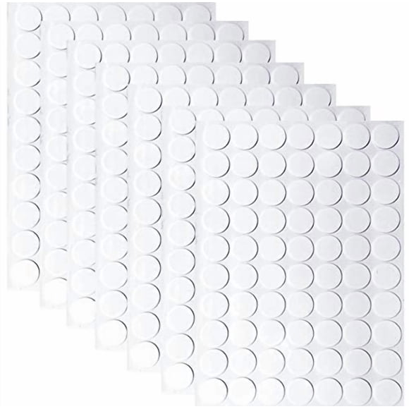 Sticky Tack HuhuDo redondo de 20 mm, paquete de 490 piezas, removible