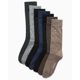 thumbnail image 4 of Calcetines de vestir IZOD, ligeros y elásticos, con puños, 7 unidades, para hombre, 4 of 7