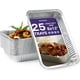 thumbnail image 1 of Bandeja para hornear MATANA 20x30 cm Pack de 25 desechables de aluminio, 1 of 9