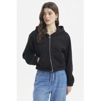 Fashionspark - Polerón Mujer Zipper Crop Negro - Ll