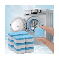 Genérico - Pack 12 Pastillas Efervescentes Lavar Lavadora Limpieza